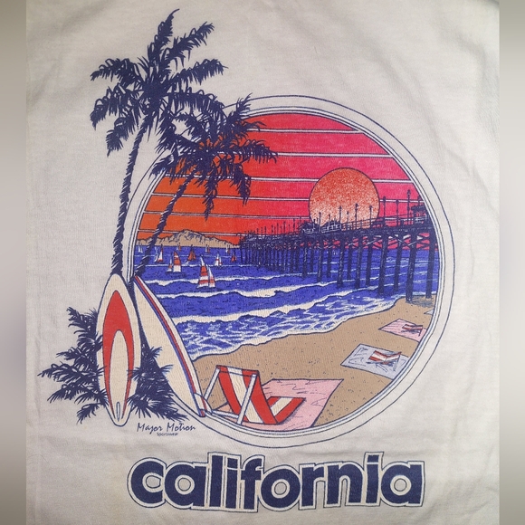 California Vintage Pier T-shirt - Picture 2 of 6